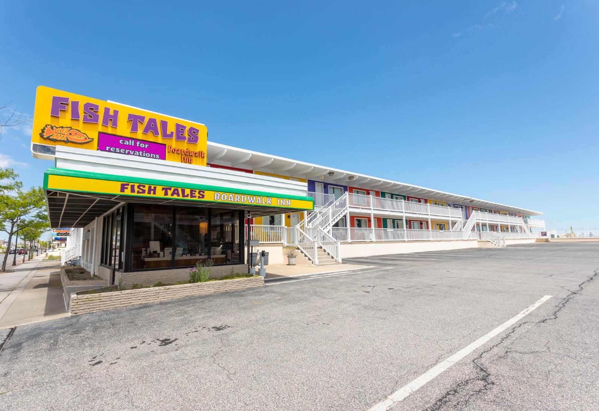 آوشين سيتي Fish Tales Boardwalk Inn & Ocean Mecca Motel المظهر الخارجي الصورة